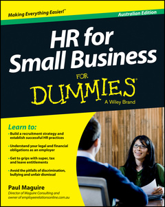 Couverture de l’ouvrage HR For Small Business For Dummies - Australia