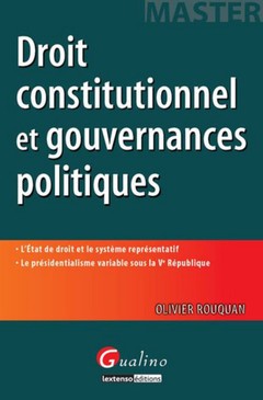 Couverture de l’ouvrage droit constitutionnel et gouvernances politiques