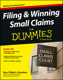 Cover of the book Filing and Winning Small Claims For Dummies