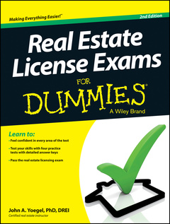 Couverture de l’ouvrage Real Estate License Exams For Dummies