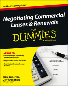 Couverture de l’ouvrage Negotiating Commercial Leases & Renewals For Dummies