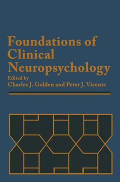 Couverture de l’ouvrage Foundations of Clinical Neuropsychology