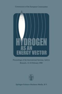 Couverture de l’ouvrage Hydrogen as an Energy Vector