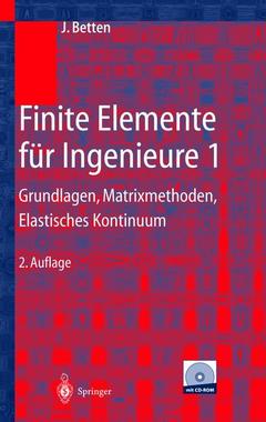 Couverture de l’ouvrage Finite Elemente für Ingenieure 1