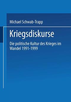 Cover of the book Kriegsdiskurse