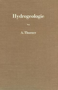 Couverture de l’ouvrage Hydrogeologie