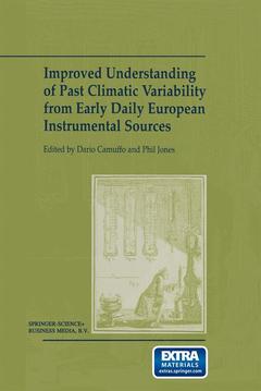 Couverture de l’ouvrage Improved Understanding of Past Climatic Variability from Early Daily European Instrumental Sources