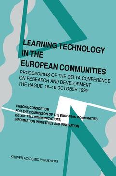 Couverture de l’ouvrage Learning Technology in the European Communities