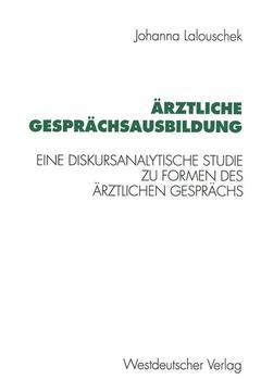 Cover of the book Ärztliche Gesprächsausbildung