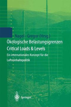 Couverture de l’ouvrage Ökologische Belastungsgrenzen - Critical Loads & Levels