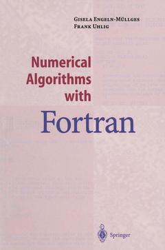 Couverture de l’ouvrage Numerical Algorithms with Fortran