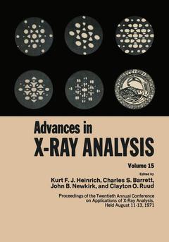 Cover of the book Advances in X-Ray Analysis