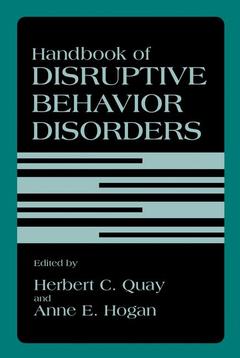 Couverture de l’ouvrage Handbook of Disruptive Behavior Disorders