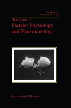 Couverture de l’ouvrage Handbook of Platelet Physiology and Pharmacology