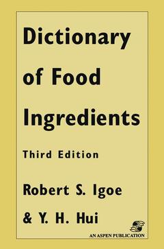Couverture de l’ouvrage Dictionary of Food and Ingredients