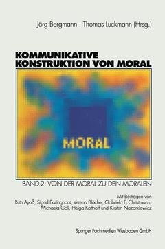 Couverture de l’ouvrage Kommunikative Konstruktion von Moral
