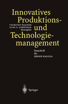 Couverture de l’ouvrage Innovatives Produktions-und Technologiemanagement