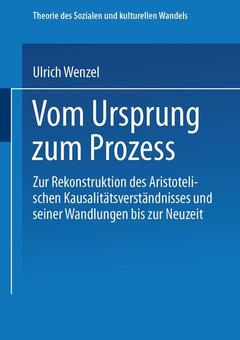 Cover of the book Vom Ursprung zum Prozeß