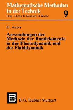 Couverture de l’ouvrage Anwendungen der Methode der Randelemente in der Elastodynamik und der Fluiddynamik