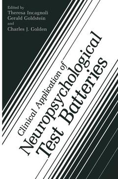 Cover of the book Clinical Application of Neuropsychological Test Batteries