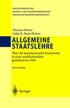 Couverture de l’ouvrage Allgemeine Staatslehre