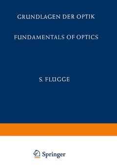 Couverture de l’ouvrage Grundlagen der Optik / Fundamentals of Optics
