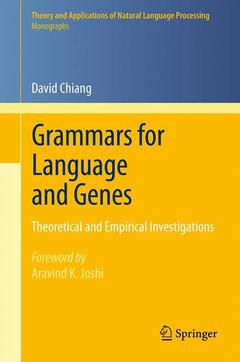 Cover of the book Grammars for Language and Genes