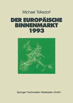 Cover of the book Der Europäische Binnenmarkt 1993