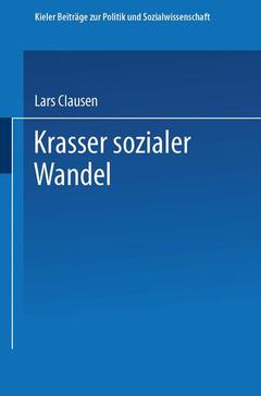 Couverture de l’ouvrage Krasser sozialer Wandel