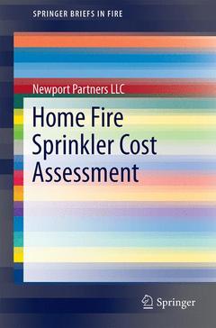 Couverture de l’ouvrage Home Fire Sprinkler Cost Assessment