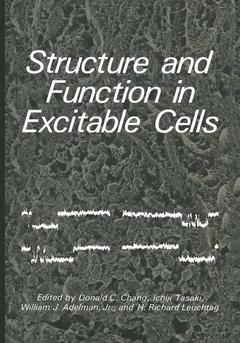 Cover of the book Structure and Function in Excitable Cells