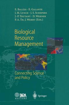 Couverture de l’ouvrage Biological Resource Management Connecting Science and Policy