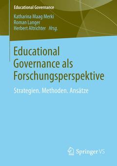 Cover of the book Educational Governance als Forschungsperspektive