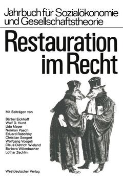 Cover of the book Restauration im Recht
