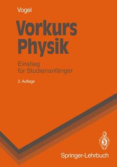 Couverture de l’ouvrage Vorkurs Physik