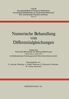 Cover of the book Numerische Behandlung von Differentialgleichungen