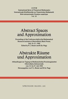 Couverture de l’ouvrage Abstract Spaces and Approximation / Abstrakte Räume und Approximation
