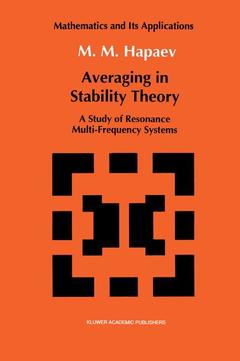 Couverture de l’ouvrage Averaging in Stability Theory
