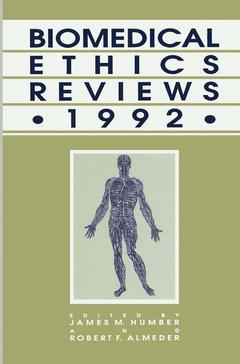 Couverture de l’ouvrage Biomedical Ethics Reviews · 1992