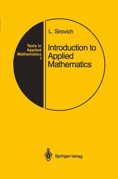 Couverture de l’ouvrage Introduction to Applied Mathematics