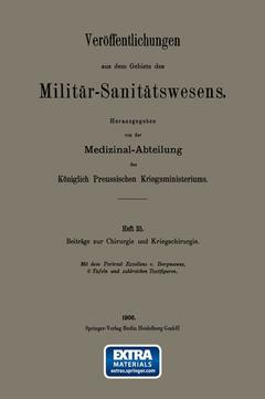 Couverture de l’ouvrage Beiträge zur Chirurgie und Kriegschirurgie