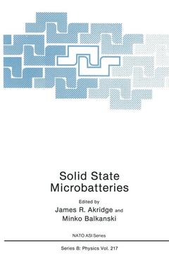Couverture de l’ouvrage Solid State Microbatteries