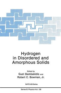 Couverture de l’ouvrage Hydrogen in Disordered and Amorphous Solids