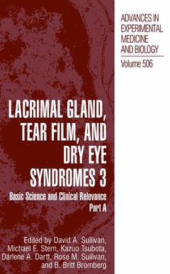 Couverture de l’ouvrage Lacrimal Gland, Tear Film, and Dry Eye Syndromes 3