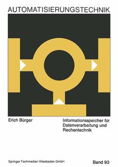 Cover of the book Informationsspeicher für Datenverarbeitung und Rechentechnik