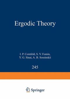 Couverture de l’ouvrage Ergodic Theory