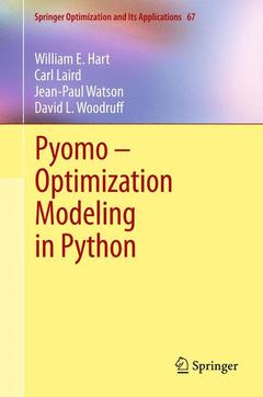 Couverture de l’ouvrage Pyomo - Optimization Modeling in Python