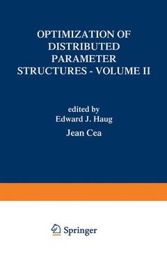 Couverture de l’ouvrage Optimization of Distributed Parameter Structures - Volume II