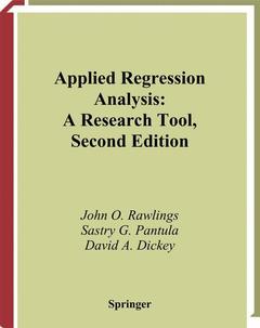 Couverture de l’ouvrage Applied Regression Analysis