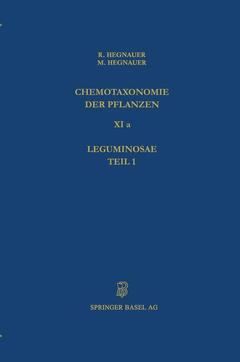 Cover of the book Chemotaxonomie der Pflanzen